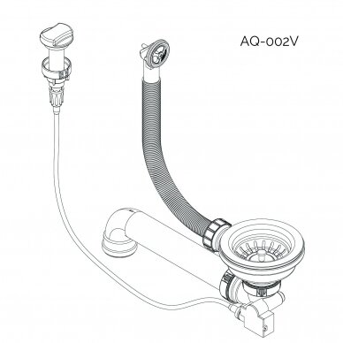 Akmens masės plautuvė SQC101-710AW