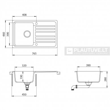 Gelkauto masės plautuvė TURTL  TPQ101AWP