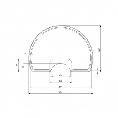 Pjaustymo lentelė Clarus SR-416.300 (Sapele)