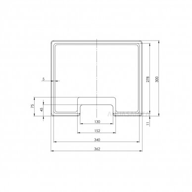 Pjaustymo lentelė Quadro SQQ-362.300 (Sapele)