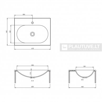 Praustuvas voniai Flow BQF60-700