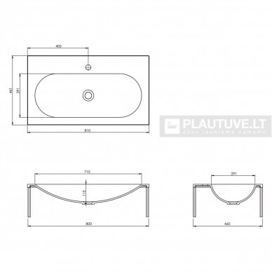 Praustuvas voniai Flow BQF80